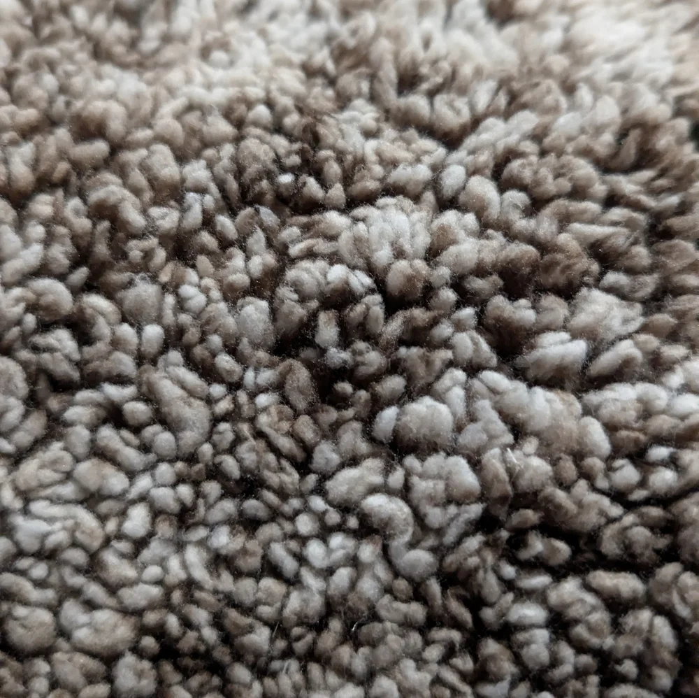Simply Southern XXL Frosted Faux Fur Sherpa Quarter-Zip Pullover Jacket - Picture 9 of 9